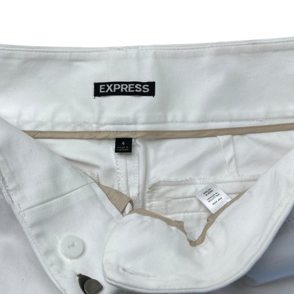 Express Women's‎ White Cropped 4 - Picture 2 of 9